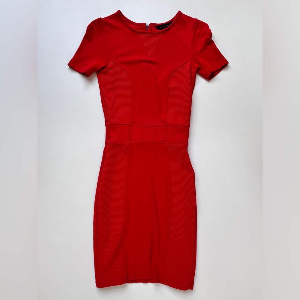 French Connection Mini Dress in Red - Size 0 Sexy Pencil Cocktail Dress